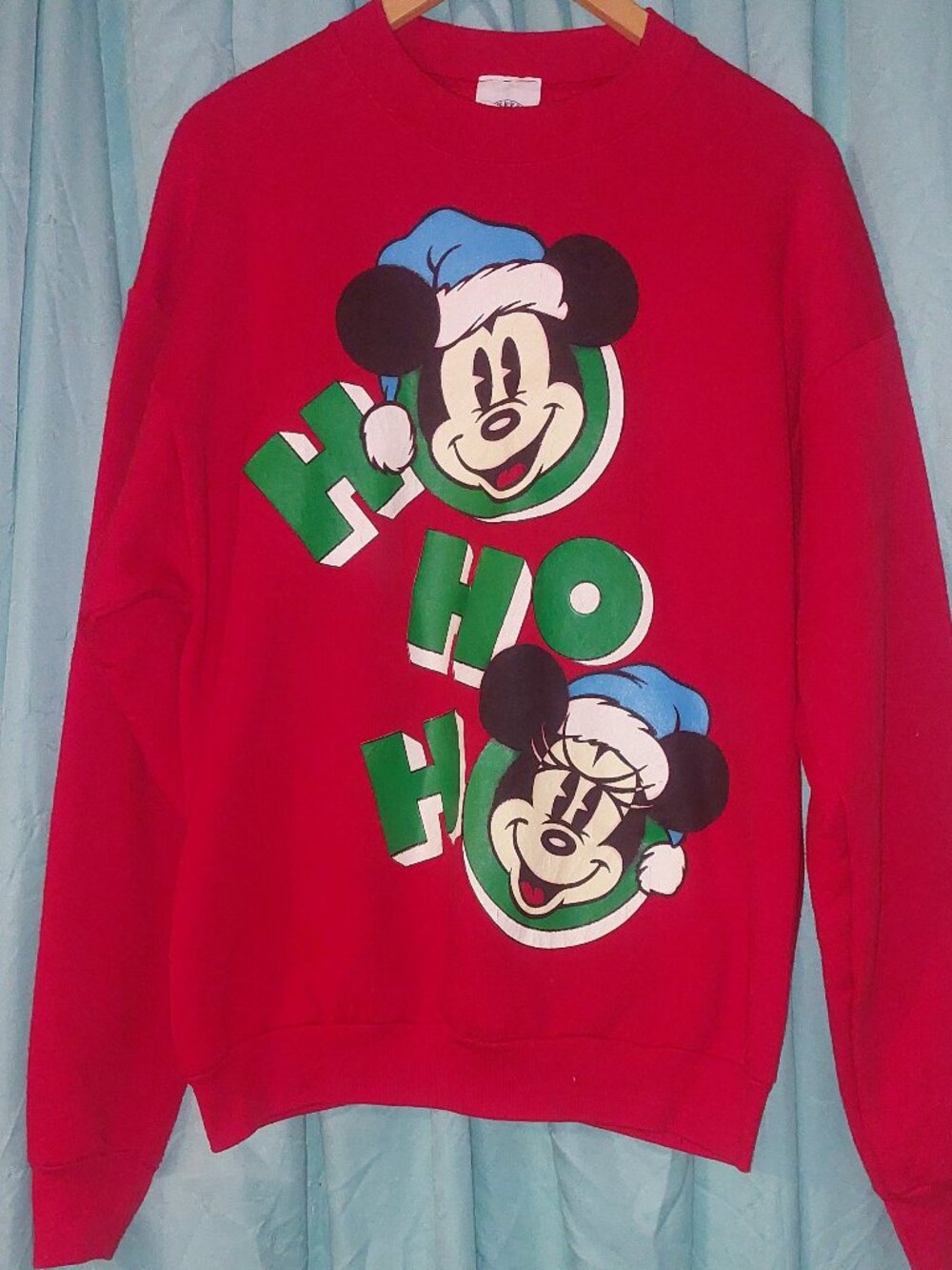 Disney 90's Vintage Mickey Mouse Christmas Sweater XLarge